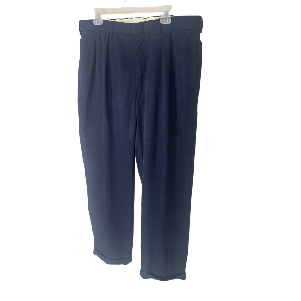 Polo Golf Ralph Lauren Mens 38x30 Blue Pleated preppy Pants Trousers